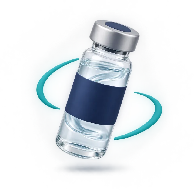 Gently swirling the vial